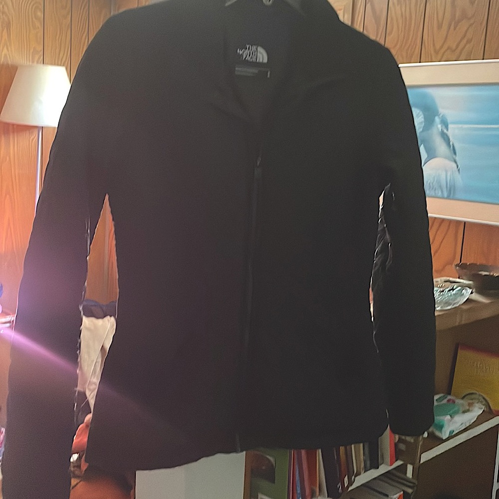 Black Zip-up NorthFace (soft-Padded/Insulated) Windbreaker Jacket